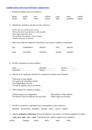 50 ORACIONES SORPRENDENTES con SUSTANTIVOS y ADJETIVOS 2 50 oraciones sorprendentes con sustantivos y adjetivos