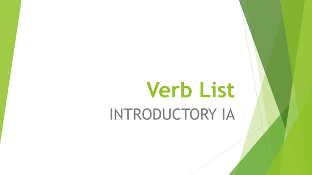 acciones del verbo descubre 50 verbos poderosos