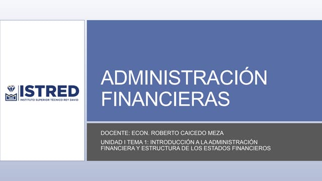 administracion financiera ventajas y riesgos revelados