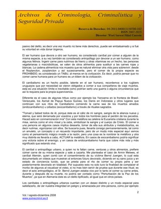 antropofagia que oculta su significado descubrelo