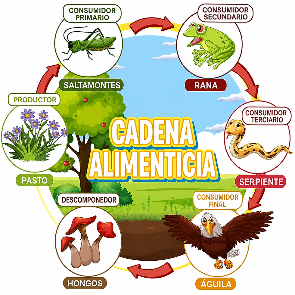 cadena alimentaria ejemplo descubre 20 fascinantes