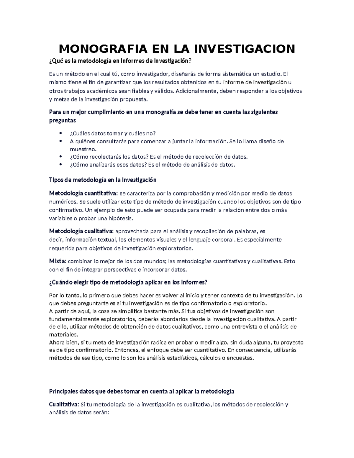 Características de Monografía: ¡Descubre sus 8 SECRETOS! 2 caracteristicas de monografia descubre sus 8 secretos
