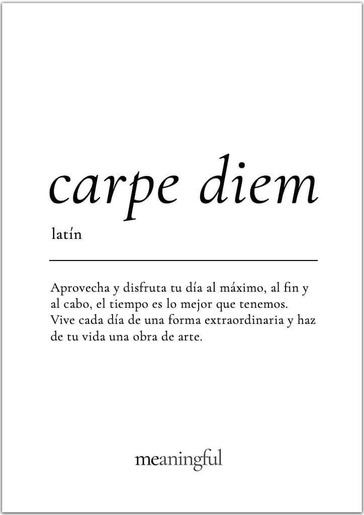 CARPE DIEM: Qué SIGNIFICA y cómo TRANSFORMAR tu VIDA 2 carpe diem que significa y como transformar tu vida