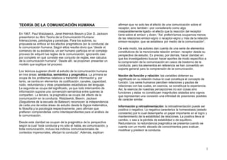 COMUNICACIÓN HUMANA: Qué revelan las TEORÍAS de Watzlawick 2 comunicacion humana que revelan las teorias de watzlawick