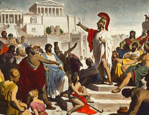 democracia ateniense que hace unica a esta sociedad