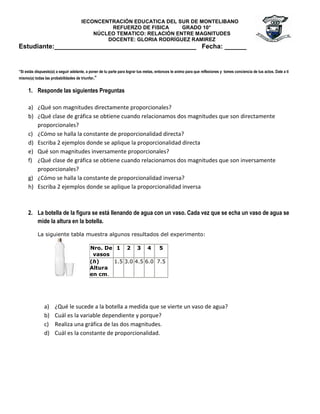ejemplo de proporcionalidad inversa descubre como