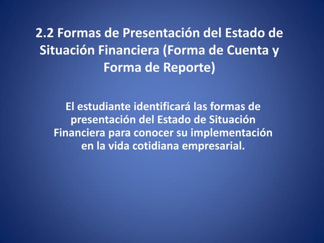 estado de situacion financiera que es y sus funciones