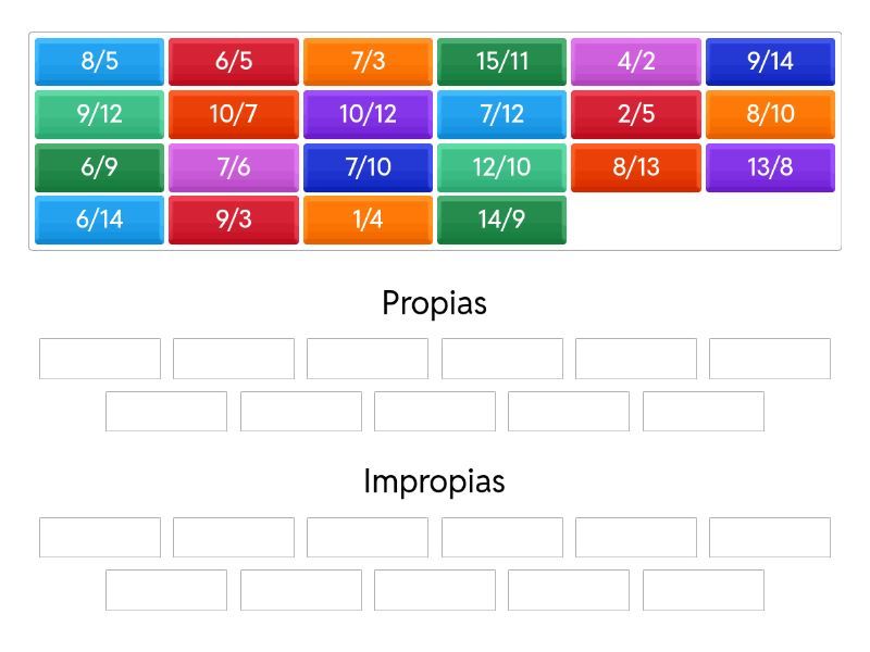 fracciones descubre sus propiedades y clasificacion