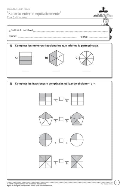 fracciones impropias significado y ejemplos clave