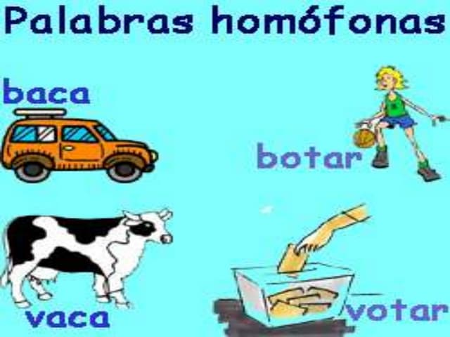 homofonos cuales son y su significado impactante