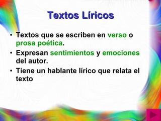 LÍRICOS: Descubre Qué Hay Detrás del Texto Literario 2 liricos descubre que hay detras del texto literario