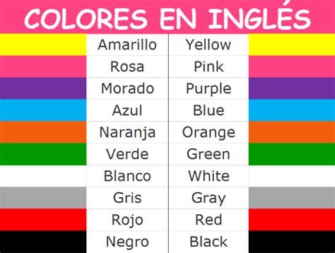 los colores en ingles descubre 10 sorprendentes