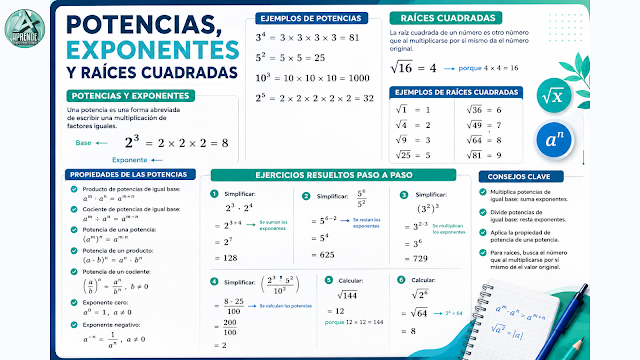 multiplicacion con exponente como rinde la potencia