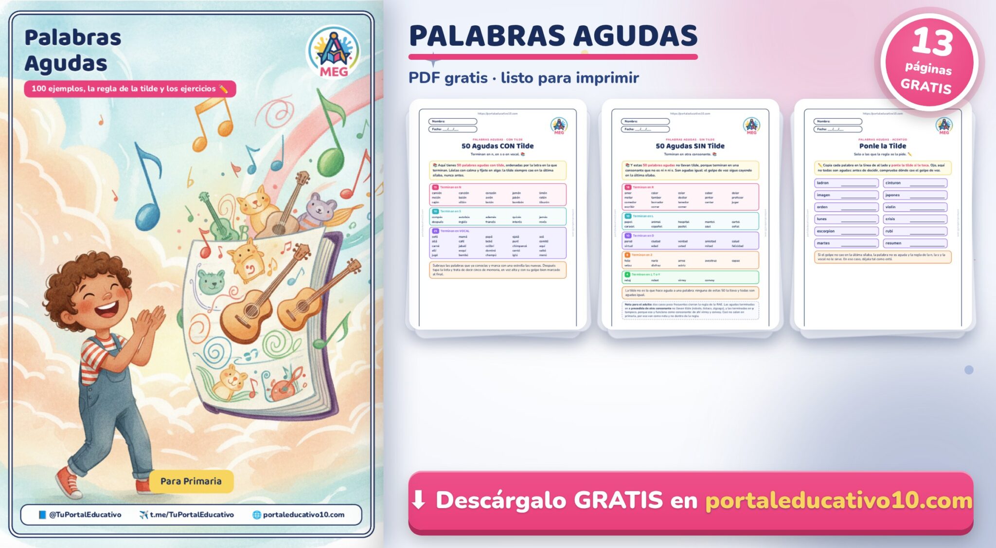 palabras agudas descubre 100 ejemplos sorprendentes