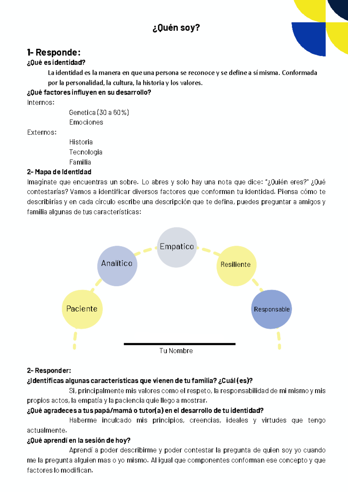 QUÉ ES la IDENTIDAD PERSONAL DESCUBRE su IMPACTO 2 que es la identidad personal descubre su impacto