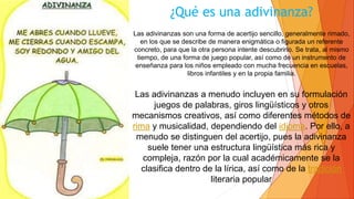 que es una adivinanza descubre sus secretos y ejemplos