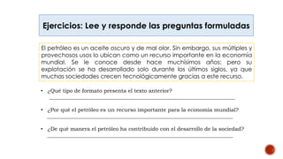 que son los texto descubre sus propiedades y tipos