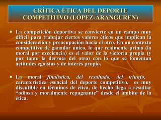 reivindicarse en el deporte que realmente significa