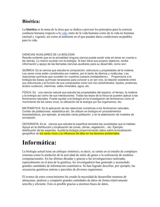 Relación de la BIOLOGÍA con OTRAS CIENCIAS: ¡Descúbrelo! 2 relacion de la biologia con otras ciencias descubrelo