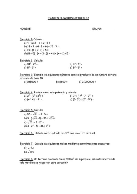 relaciones numericas como manipulan los numeros naturales
