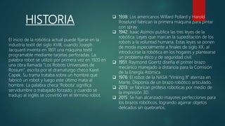 robotica descubre su historia tipos y beneficios