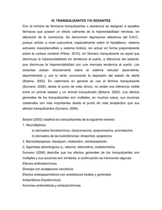 sedante descubre 7 tipos de tranquilizantes inesperados