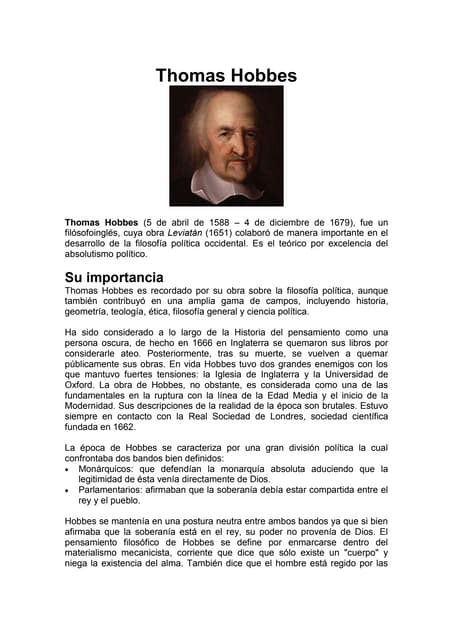 thomas hobbes pensamientos 85 cita inspiradora